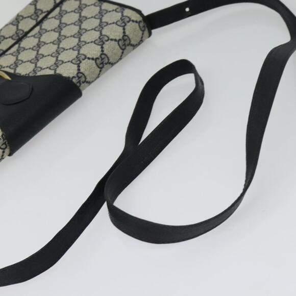 GUCCI GG Supreme Shoulder Bag Pvc Navy Gold - Picture 7 of 16